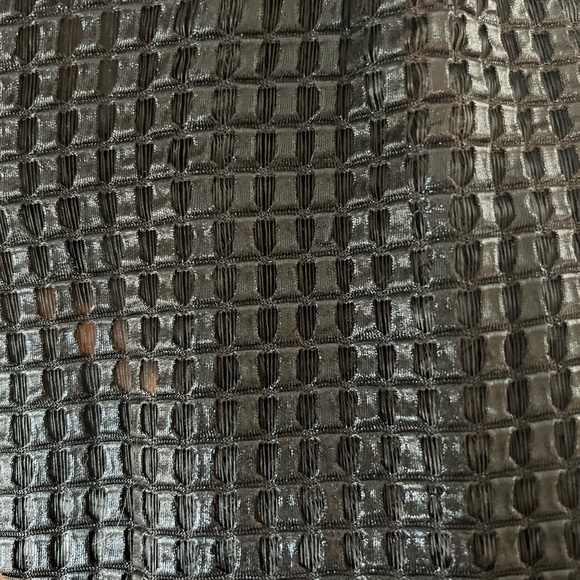 J Envie New York laser-cut black leather-look open cardigan - Picture 3 of 7